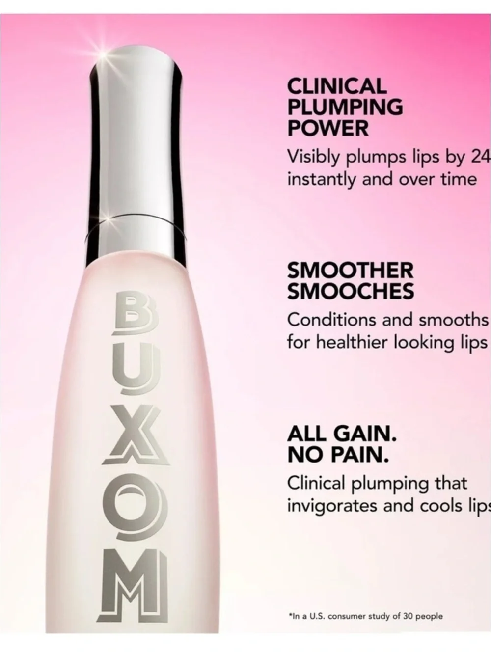Buxom Plump Shot Collagen Infused Lip Serum in Filler (Clear) New